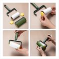 thumbnail image 5 of 1 rodillo de pelusa (verde) de 5 rollos, adecuado para todo tipo de telas, artefacto pegajoso eficaz para el cabello, pelusas de mascotas, polvo y finos, adhesivo de papel en rollo rasgable JM, 5 of 5