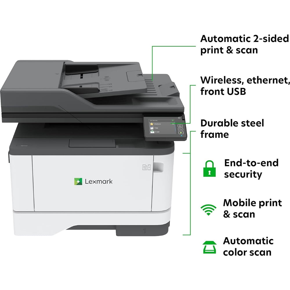 Lexmark MX431adw Wireless Black and White All-in-One Laser Printer (29S0500)