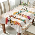 thumbnail image 3 of SKYSONIC 54"X54" Square Tablecloth with Beautiful Black African Woman in Ethnic Dress Prints, Anti-Wrinkle and Smooth Table Cloth for Kitchen/Home Wedding Decoration, 3 of 7
