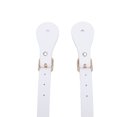 thumbnail image 4 of M Buder Par de Correas de Espuelas de Cuero Sintético Premium Ajustables 22 cm / 8.66 pulgadas Soporte para Vaqueros Ecuestre y Deportes al Aire Libre - Blanco, 4 of 9