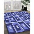 thumbnail image 3 of Ahgly Company Machine Washable Indoor Square Transitional Purple Mimosa Purple Area Rugs, 6' Square, 3 of 7