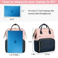 thumbnail image 5 of Lovevook Laptop Backpack for Women,17.3" Business Computer Bag Teacher Nurse Backpack Purse with Anti-Thief Pocket, Larger Waterproof Travel Bag College Backpack with USB Charging Port, 5 of 9