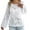 White, variant on 2025 Early Autumn One Collar Hollow Out Long Sleeved Knitted Sweater Casual Loose Women's Clothing