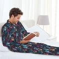 thumbnail image 6 of Lsque Colorful Dreamcatcher1 Pattern Long Sleeve Pajama Set for Men - Soft 2-Piece Sleepwear and Loungewear Set with Pockets, Comfy Nightwear-Medium, 6 of 7