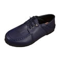 thumbnail image 6 of Rokment Women's Oxfords Dress Walking Shoes Vintage Casual Leather Lace up Flat Comfortable Soft Sole Slip on Fashion Sneakers Blue Size 6.5, 6 of 8