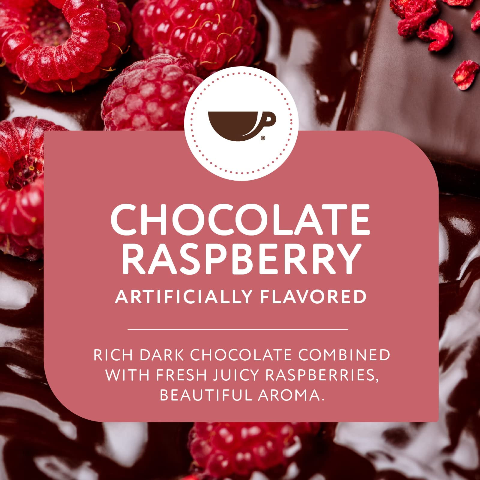 Paramount Roasters, Chocolate Raspberry, 12 oz Flavored, Medium Roast Ground Coffee