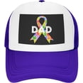 thumbnail image 2 of Autism Dad Mesh Back Trucker Cap Baseball Cap, 2 of 8