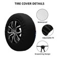 thumbnail image 2 of Vsdgher Gnome Independence Day for Spare Tire Cover, Tire Wheel Protector Wheel Cover Fit for Truck,Trailer,RV,SUV,Camper and Most Vehicle-14 inch, 2 of 6