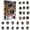 B, variant on XHKUYI Christmas Woodland Animals Advent Calendar 2026, 24 Days Christmas Countdown Calendar with 24 PCS Tree Hole Animal Ornaments, Surprise Christmas Gifts for Kids & Nature Lovers