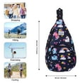 thumbnail image 2 of HAWEE Womens Sling Backpack Unicorn Crossbody Bag Lightweight for Women, Rainbow Unicorn, 2 of 7