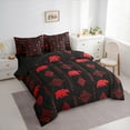 thumbnail image 3 of Feelyou Boho Aztec Damask Bedding Comforter Set 7pcs, Rustic Bear Queen Bedding Sets, 3 of 8