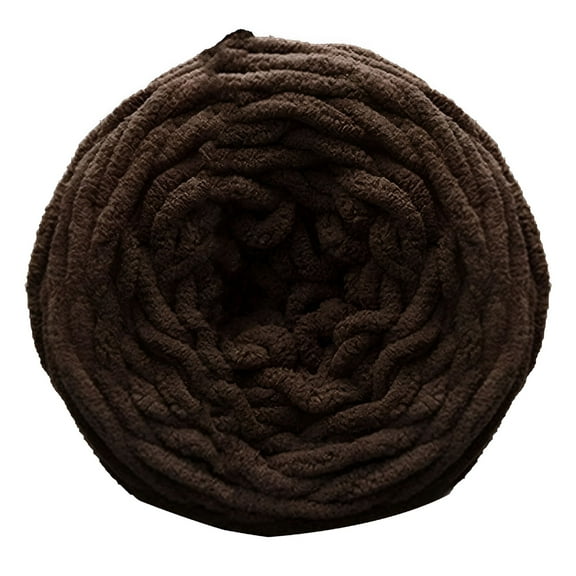 AUQ Chunky Yarn Super Soft Acrylic Bulky Washable Hand Knitting Yarn For Diy Blanket Scarf Sweater Dorm Room Essentials For Girls School Supplies Cleaning Supplies Brown