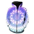 thumbnail image 1 of Sudadera con capucha y cremallera de mandala para hombre, estilo hip hop, harajuku, informal, con estampado 3D, de manga larga, para adolescentes., 1 of 6