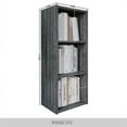 thumbnail image 4 of Castle Place Classic 3-Cube Open Shelf Wood Bookcase, Dark Grey, 4 of 5