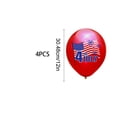 thumbnail image 3 of Fourth Of July Decorative Balloons - 12" Red, White & Blue Independence Day Party Decorations for Festive Events, 4-Pack, 3 of 6
