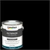 ColorPlace Exterior Paint, Black, 1 Gallon, Semi-Gloss