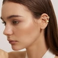 thumbnail image 3 of Gold Ear Cuff Earrings for Women Non Piercing, 14K Gold Plated Ear Cuffs Non Piercing, Clip-On Cartilage Earring, Fake Earrings For Women, 3 of 13