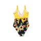 thumbnail image 2 of Traje De BañO Para Mujer Estampado De Girasol Cintura Alta Amarre Sin Mangas Trajes De BañO Sin Espalda XBTCLXEBCO Amarillo;L, 2 of 6