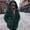 Green, variant on AOOCHASLIY Women Winter Coat Women's Imitation Patchwork Medium Length Hooded Coat