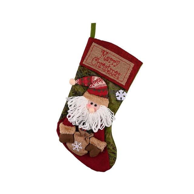 A Christmas Stocking Gift Bag Candy Sock, Cloth Storage For Small Presents And Treats