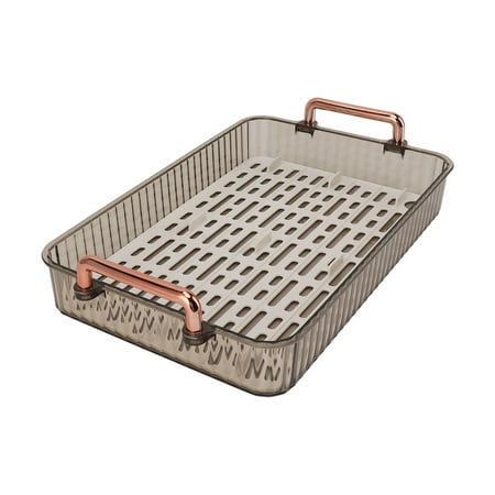 

Tea Tray Double Layer Water Drainage Tea Tray Kitchen Dish Water Drainage Rack Coffee Table Tea Tray With 2 Handle Water Storage Tea Tray For Place Bowl Teapot Teacup Fruit