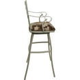 thumbnail image 4 of Aluminum Outdoor Indoor Extra Tall Stool -Jenna Arms - Terracotta Fabric - Beige, 4 of 4