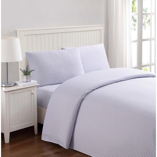 Truly Soft Everyday Gingham Purple Full Sheet Set Com - Purple Gingham Twin Bedding Truly Soft Everyday Gingham Purple Full Sheet Set Com - Purple Gingham Twin Bedding