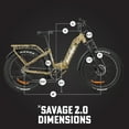 thumbnail image 5 of Rambo Savage 2.0 750W-1000W E-Bike, Hub Motor Powered By Bafang, 15AH, Shimano 8 Speed,, 5 of 12