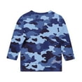 thumbnail image 4 of Favoffer Kids' Camouflage Print 3/4 Sleeve Top, Trendy Casual Round Neck Shirt for Casual Outings Adventure Play , 3-12Y, 4 of 6