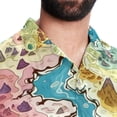 thumbnail image 5 of Atlas Men's Short Sleeve Casual Printed Button Down Beach Shirts Hawaiian Style Unisex Summer Shirt, 5 of 6