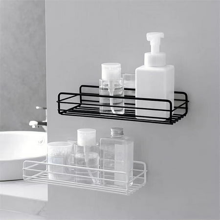 Bathroom Wall Shelf Rectangular Metal Storage Rack Multipurpose Organizer for Toiletries and Shower Essentials Space Saving Design for Small Bathrooms and Kitchen Organization Sopatenor Bathroom Wall Shelf Rectangular Metal Storage Rack Multipurpose Organizer for Toiletries and Shower Essentials Space Saving Design for Small Bathrooms and Kitchen Organization Sopatenor
