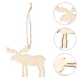thumbnail image 6 of PAMINGONO 10Pcs Diy Pendant Wood Ornament for Christmas Party 9X7X0.6In, 6 of 8