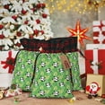 thumbnail image 6 of Rocae Cartoon Panda And Leaf 1 Print Christmas Drawstring Linen Gift Bag with Drawstrings Treat Bag Goody Present Bags for Christmas Party Favor, 6 of 8