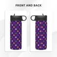 thumbnail image 3 of Picia Purple Mardi Gras Pattern 18oz Sports Insulated Kettle With Straw Insulated Water Bottle For Running Hiking Cycling Climbing Men'S Woman Insulated Water Bottle, 3 of 8