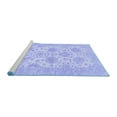 thumbnail image 2 of Ahgly Company Machine Washable Indoor Rectangle Oriental Blue Traditional Area Rugs, 7' x 9', 2 of 4