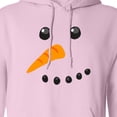 thumbnail image 3 of Inktastic Snowman Face Adult Hoodie Sweatshirt, 3 of 4