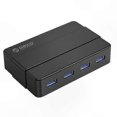 thumbnail image 1 of ABS USB 3.0 4-Port High-Speed Hub with 12V Adapter for Smartphones and Tablets, 1 of 4