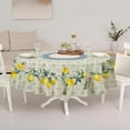 thumbnail image 5 of Oval Lemon Tablecloth 60x84inch, French Lemon Country Farmhouse Spring Summer Waterproof Wrinkle Resistant Washable Tablecloth for Indoor and Outdoor, Holiday Kitchen Restaurant and Party, 5 of 5