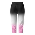 thumbnail image 3 of Gibobby Leggings Translúcido Mujer Leggings casuales 3/4 para mujer Leggings estampados cintura alta para mujer Medias atléticas Pantalones cortos entrenamiento yoga（Rosa， L), 3 of 5