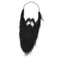 thumbnail image 1 of Maquillaje de disfraz de barba falsa Barba de Papá Noel para Navidad para presentaciones en el escenario Negro 44cm, 1 of 8