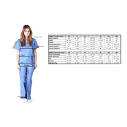 M&M Scrubs - Solid Mock Warp - Tie Back Scrub Set MM001