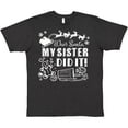 thumbnail image 3 of Inktastic Dear Santa, My Sister Did It Funny Christmas T-Shirt, 3 of 5