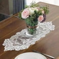 thumbnail image 3 of Baohd Polyester Soft And Elastic Decorative Tablecloth For Hotels And Estates European Style Table Flag White 26*70CM, 3 of 6