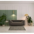 thumbnail image 2 of 4' X 6' Brown And Gray Wool Abstract Hand Knotted Area Rug, 2 of 5