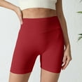 thumbnail image 2 of Miqool Women's Spandex Biker Shorts - High Waisted Tummy Control Fitness Athletic Workout Running Yoga Gym Shorts, 2 of 4