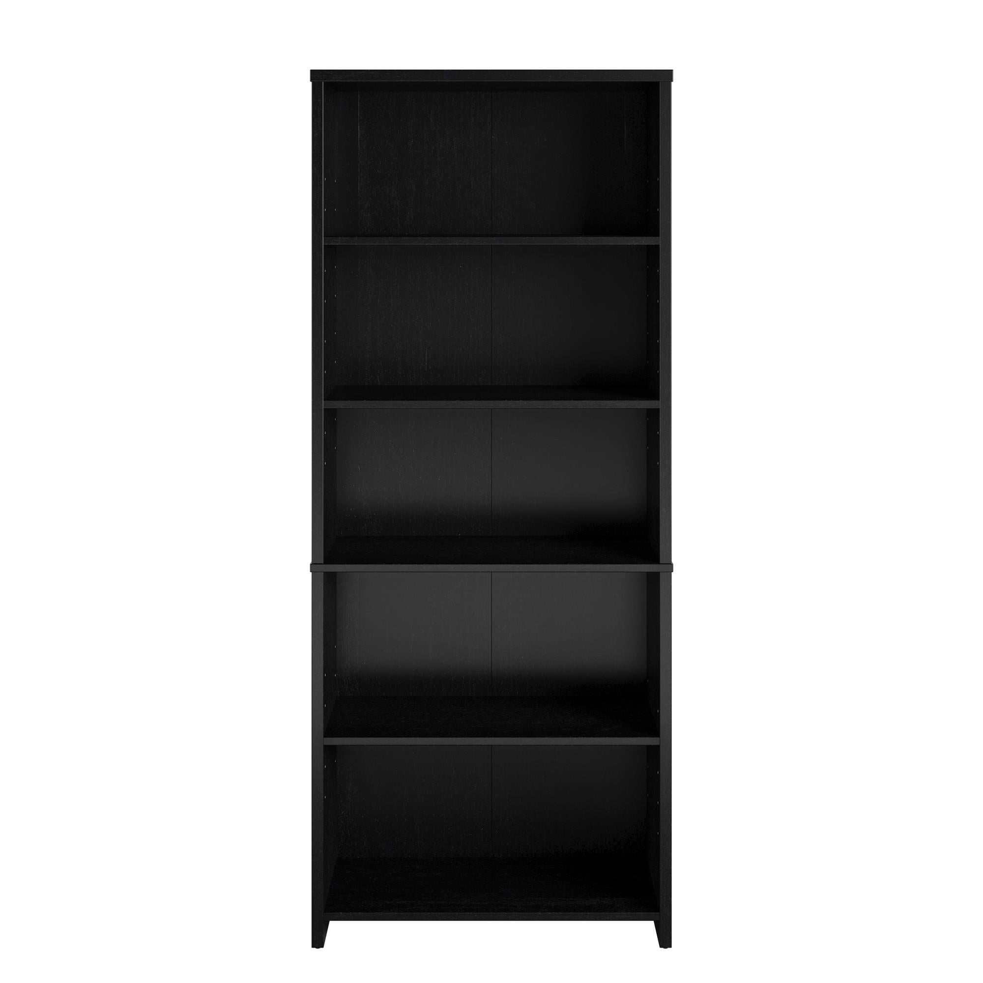 Mainstays Heritage 5 Shelf Bookcase Walnut Walmart Com Walmart Com