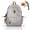 Gray, variant on Cute Polka Dot Backpack For Back to School Daily Use | Light Blue Pink Polka Dot Backpack, Lightweight Y2K Backpack