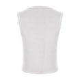 thumbnail image 6 of JGGSPWM Women's Ribbed Button Down Y2K Crop Tank Top Sleeveless Knit Vest Going Out Tops White S, 6 of 8