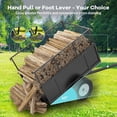 thumbnail image 3 of EastVita Heavy Duty Dump ATV Trailer for Lawn Tractors 750 LB Capacity 15 Cu Ft Steel Utility Cart for Riding Mowers and ATVs, 3 of 6