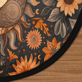 thumbnail image 3 of CURLYOOT Round Rug 3ft Sun And Moon Boho Retro Area Rug, Washable Circle Mat Non Slip Floor Carpet Mat, Soft Indoor Rugs for Entryway Living Room Dining Room Bedroom, 3 of 7